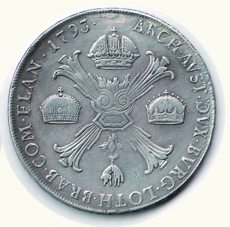 reverse: MILANO Francesco II Crocione o Scudo delle corone 1793