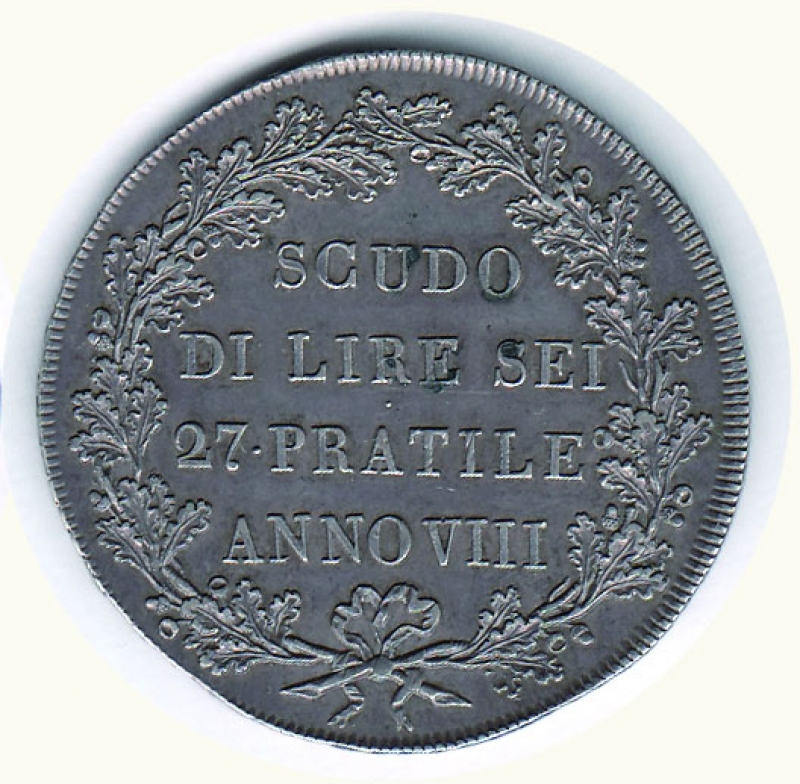 reverse: MILANO - Rep Cisalpina - Scudo da 6 Lire.