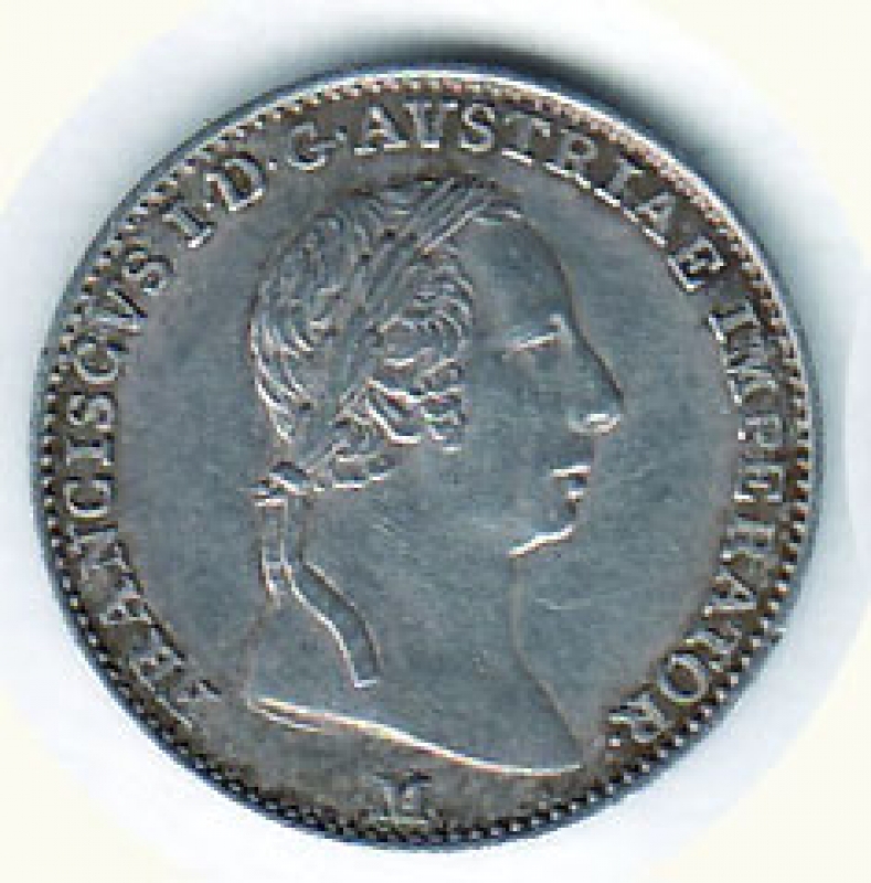 obverse: Milano - Francesco I (1815-1835) - Lira austriaca 1822