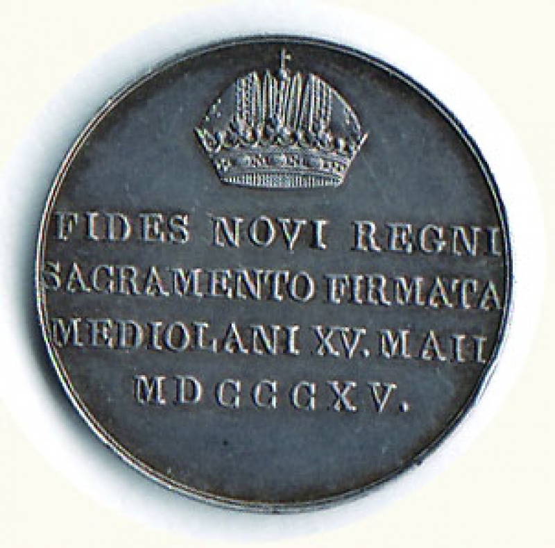 reverse: MILANO - Francesco I (1815-1835) - Lira del Giuramento