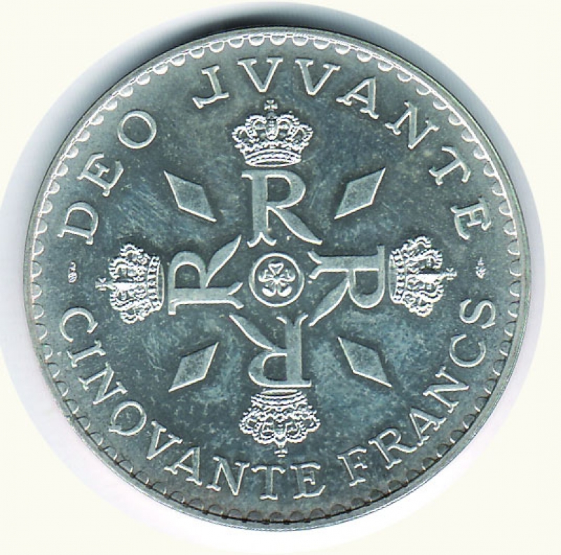 reverse: MONACO - Ranieri III - 50 Fr. 1975