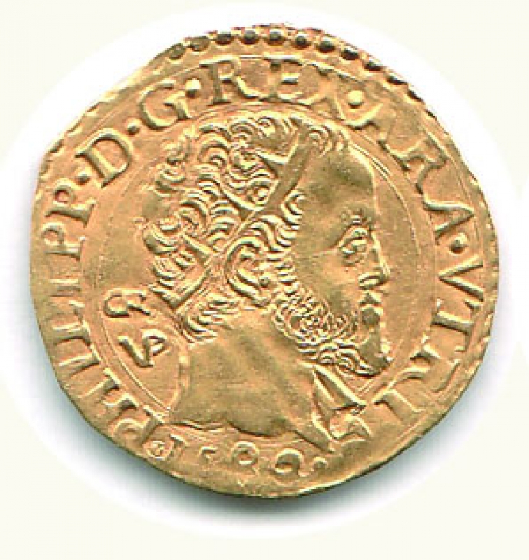 obverse: NAPOLI - Filippo  II (1554-1598) - Scudo 1582