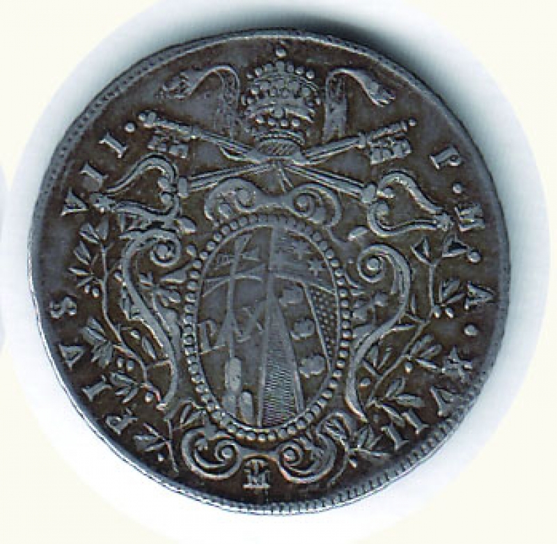 reverse: BOLOGNA - Pio VII - Doppio Giulio 1818.