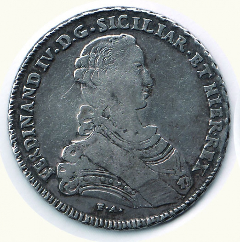 obverse: NAPOLI - Ferdinando IV - Piastra 1767 (primo periodo)
