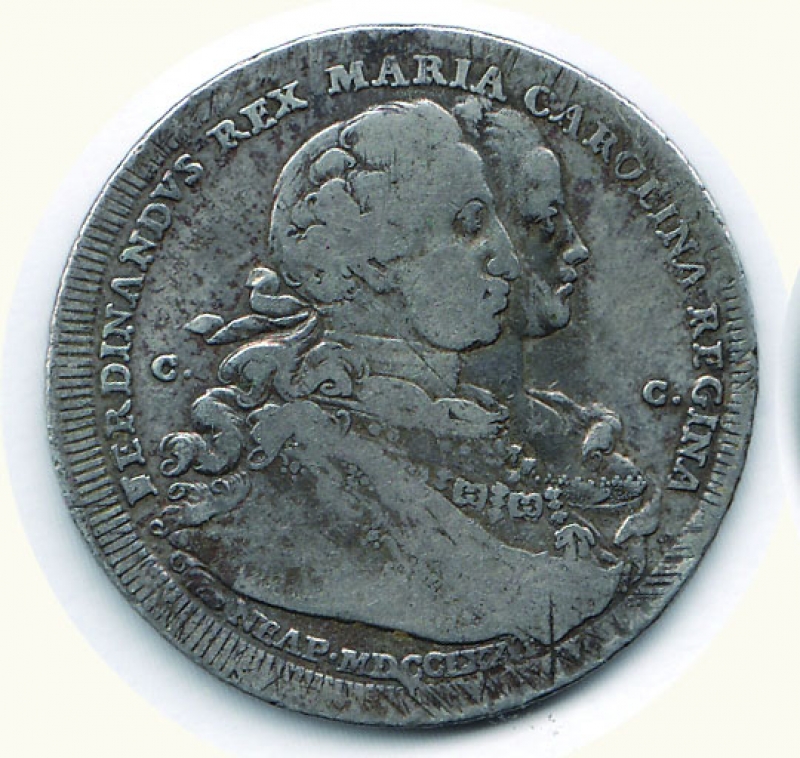 obverse: NAPOLI - Ferdinando IV - Piastra  fecunditas  1772.