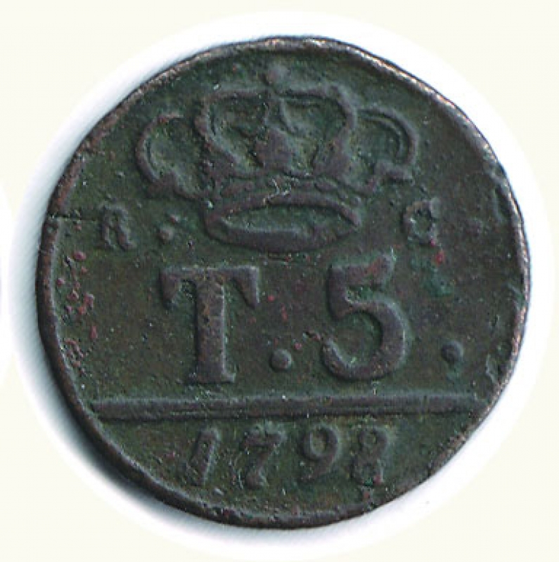 reverse: NAPOLI - Ferdinando IV - 5 Tornesi