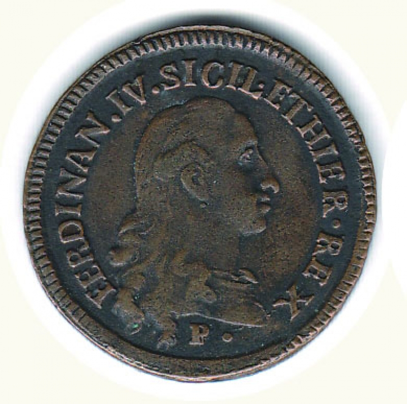obverse: Napoli - Ferdinando IV (1759-1798) - I periodo - Publica da 3 Tornesi