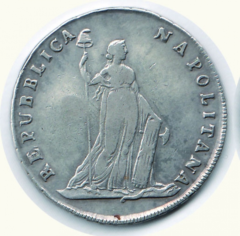 obverse: NAPOLI - Repubblica Napoletana - Da 12 Carlini. 1799.