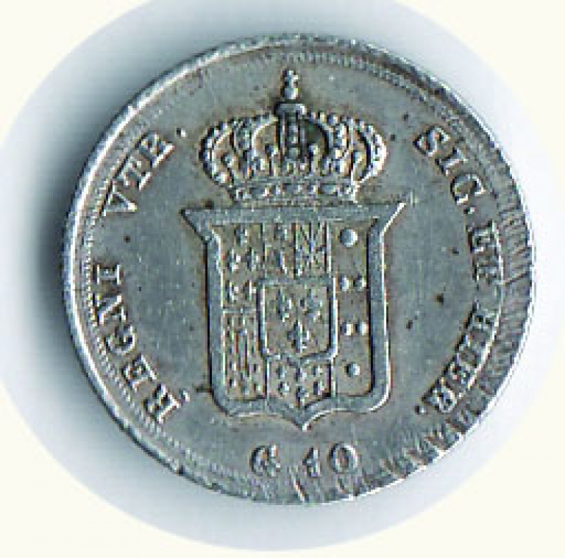 reverse: NAPOLI - Ferdinando II - Carlino 1835.