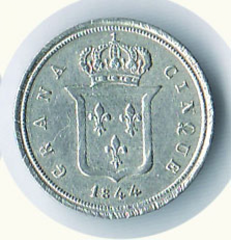 reverse: NAPOLI - Ferdinando II - ½ Carlino 1844.