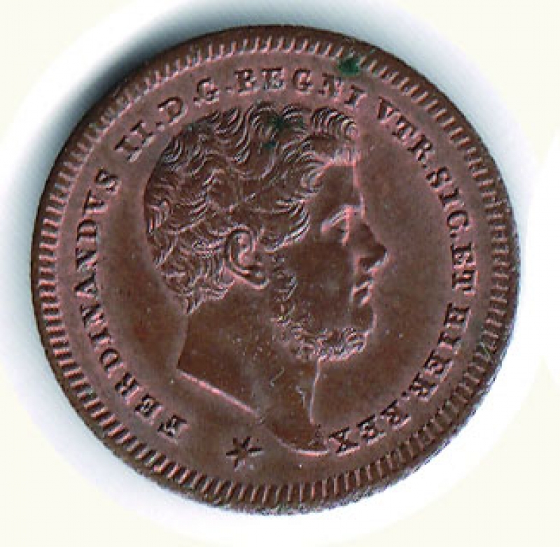 obverse: NAPOLI - Ferdinando II - 2 Tornesi 1843.