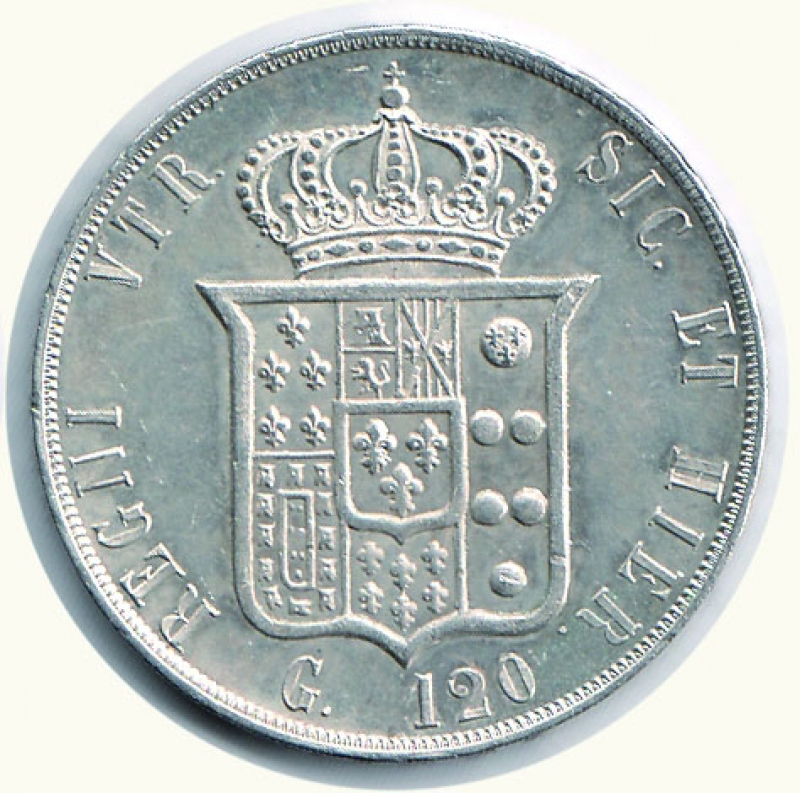 reverse: NAPOLI - Francesco II - 120 Grana 1859