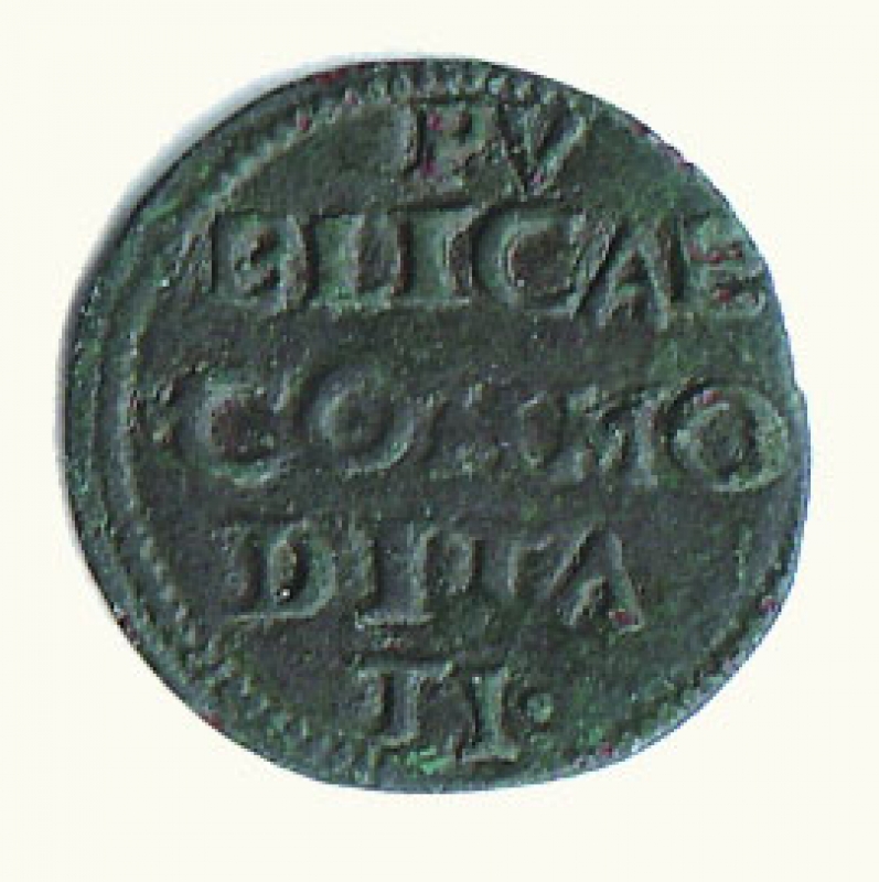 reverse: PESARO - Giovanni Sforza (1489-1500 e 1503-1510) - Soldo