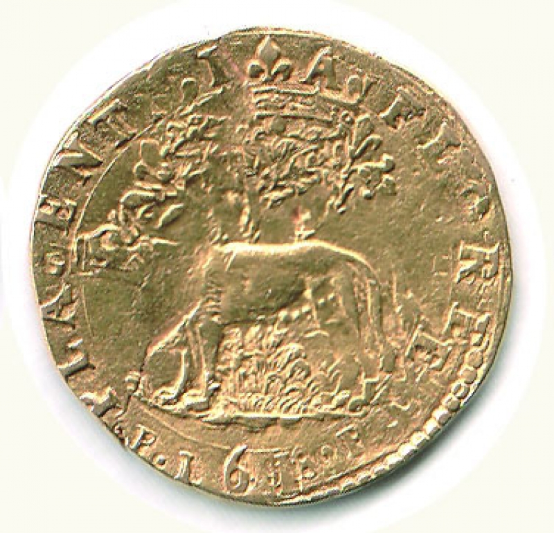 reverse: PIACENZA - Ranuccio I (1592-1622) - Quadrupla 1618.