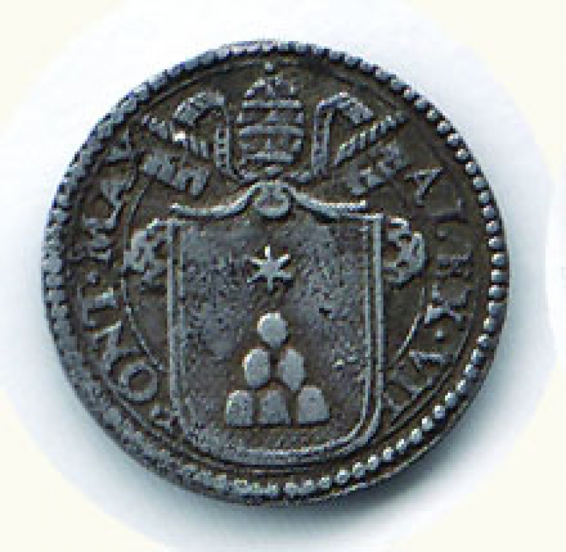 obverse: ROMA - Alessandro VII (1655-1667) - ½ Grosso;