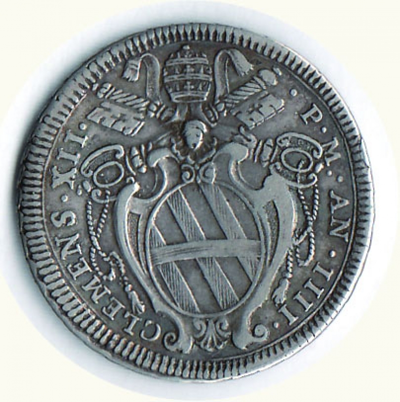 reverse: ROMA - Clemente XII (1730-1740) - Testone - A. IV.