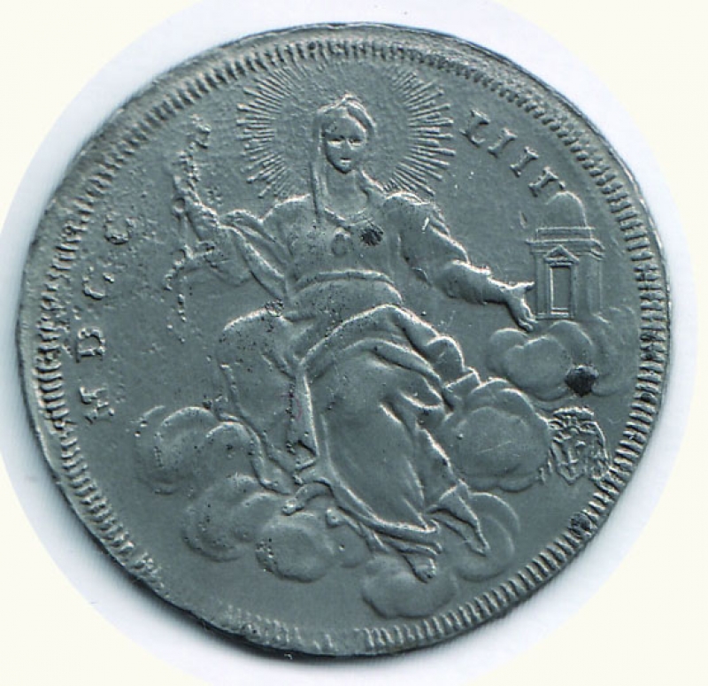 reverse: ROMA - Benedetto XIV - Piastra 1753 A. XIV