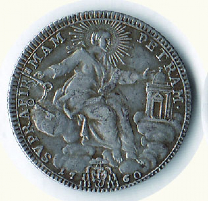 obverse: ROMA - Clemente XIII (1758-1769) - Giulio 1760 A. III.