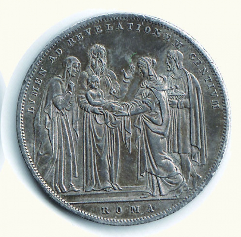 reverse: ROMA - Gregorio XVI - Scudo 1834 A. IV