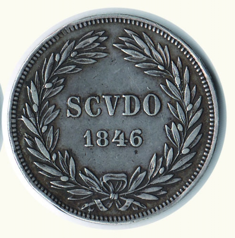 reverse: ROMA - Gregorio XVI - Scudo 1846