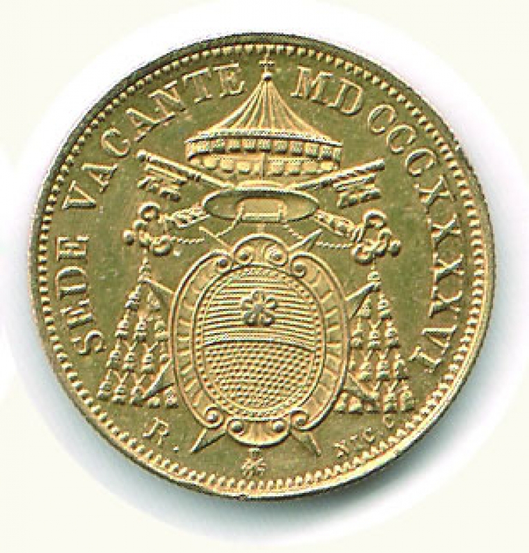 reverse: ROMA - Sede vacante - 5 Scudi 1846