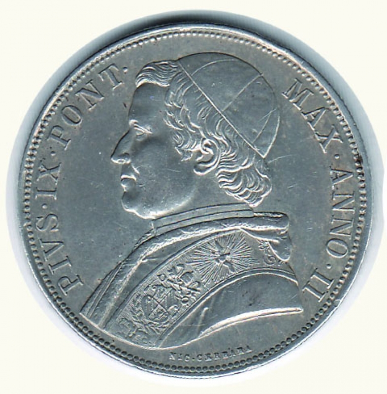 obverse: ROMA - Pio IX - Scudo 1847