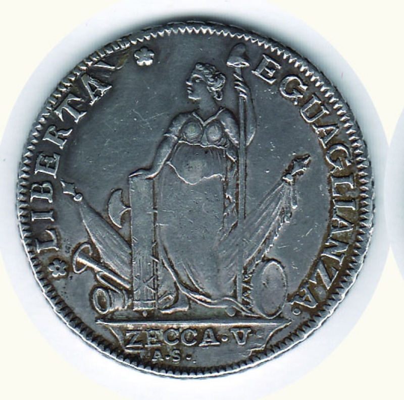 obverse: VENEZIA - Municipalità provvisoria - 10 Lire 1797 I tipo