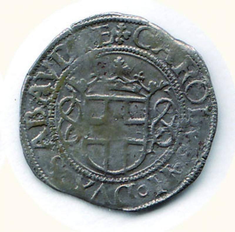 reverse: CARLO II (1504-1553) - Grosso sd.