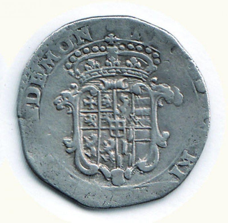 reverse: CARLO EMANUELE II reggenza (1638-1648) - Mezza Lira 1641 AR - Nuovo Cudazzo 868.    richiesta 120