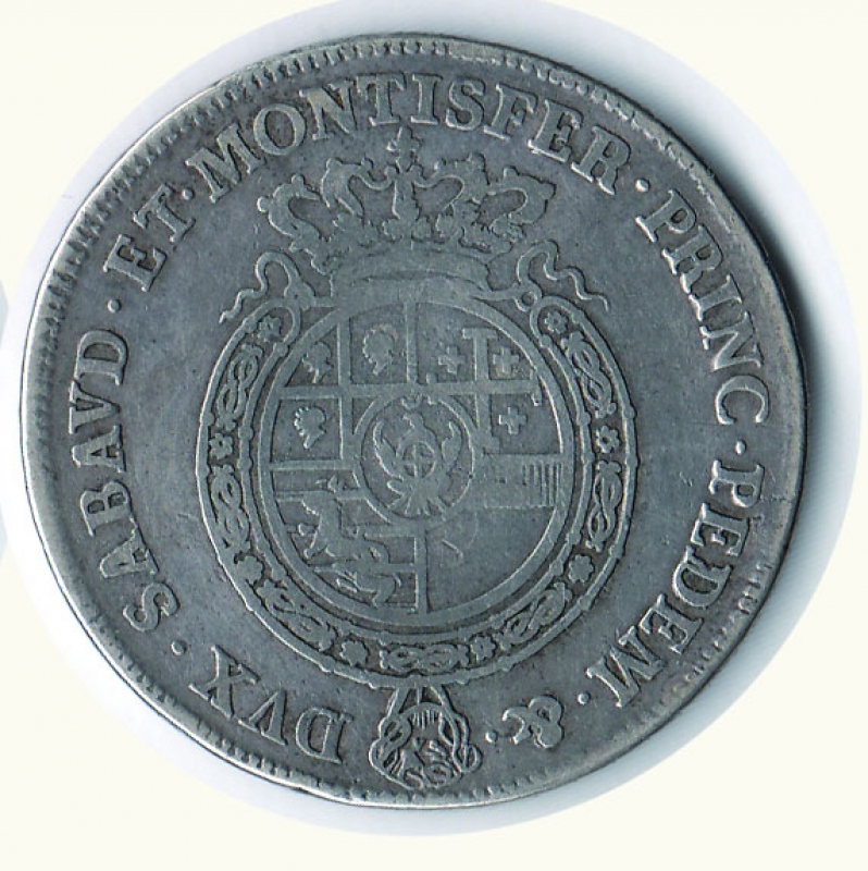 reverse: SAVOIA Carlo Emanuele III Scudo da 6 lire 1756