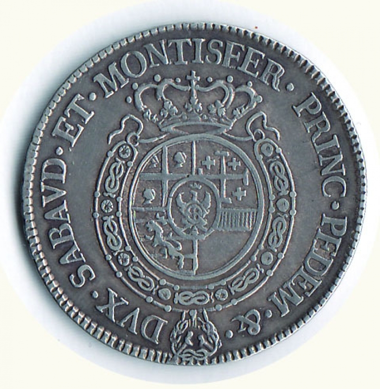 reverse: CARLO EMANUELE III - ½ Scudo 1764.