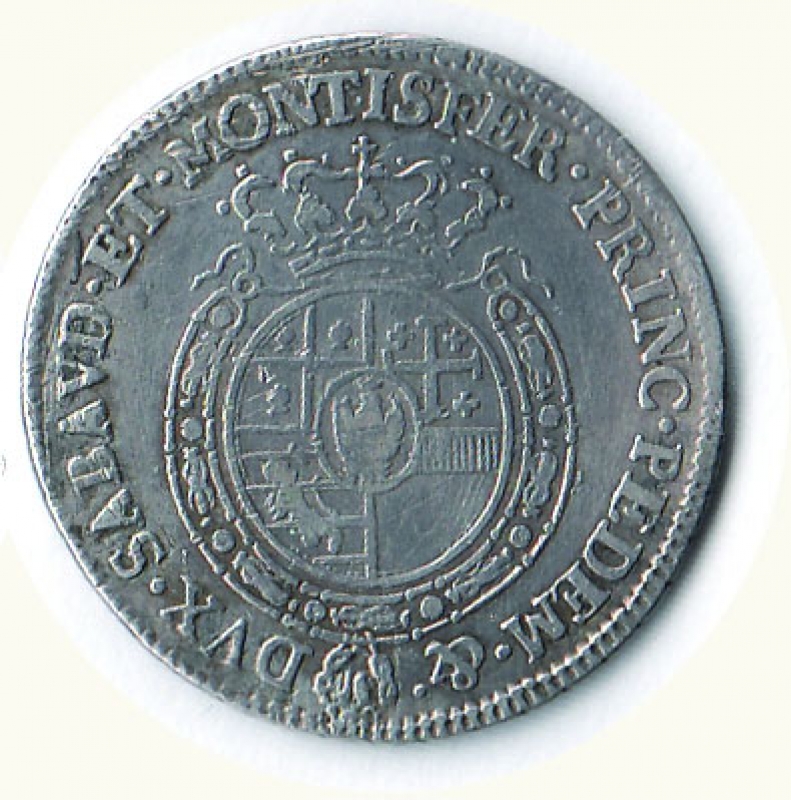 reverse: CARLO EMANUELE III - ¼ di Scudo 1765.