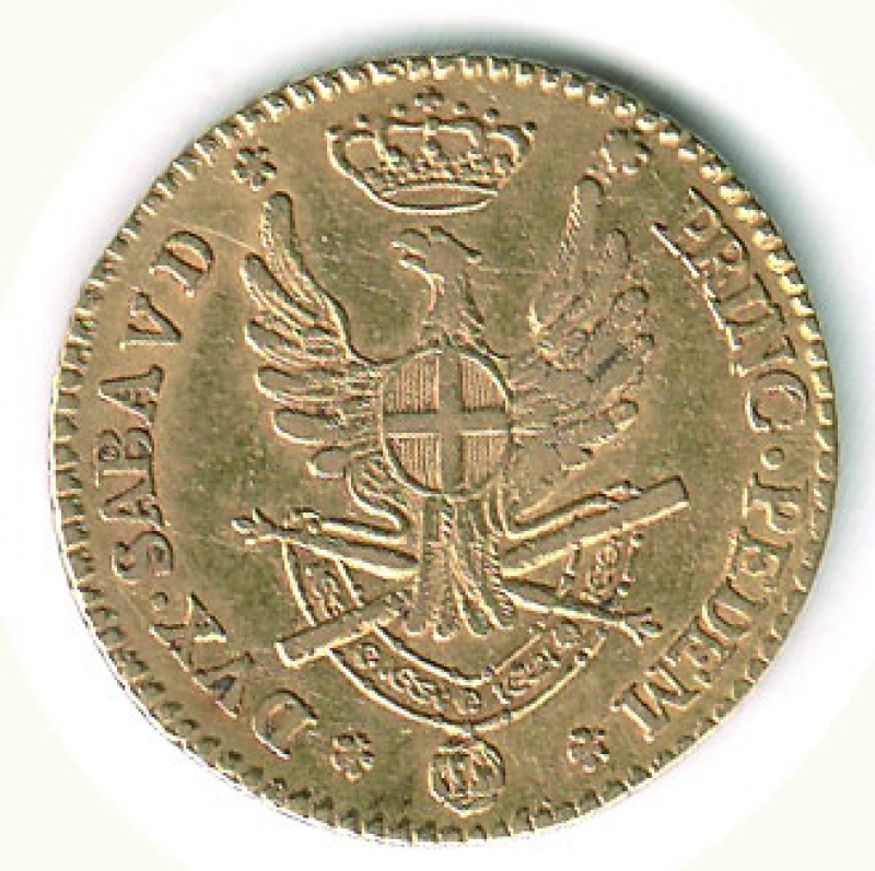 reverse: VITTORIO  AMEDEO  III - Doppia 1790.