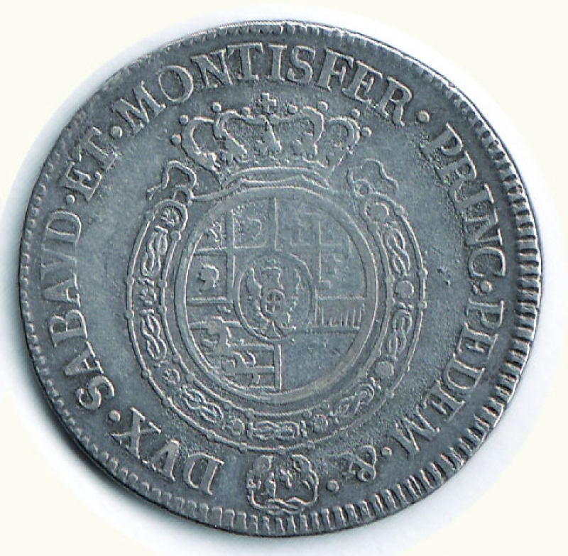 reverse: SAVOIA Vittorio Emanuele III Mezzo Scudo 1792