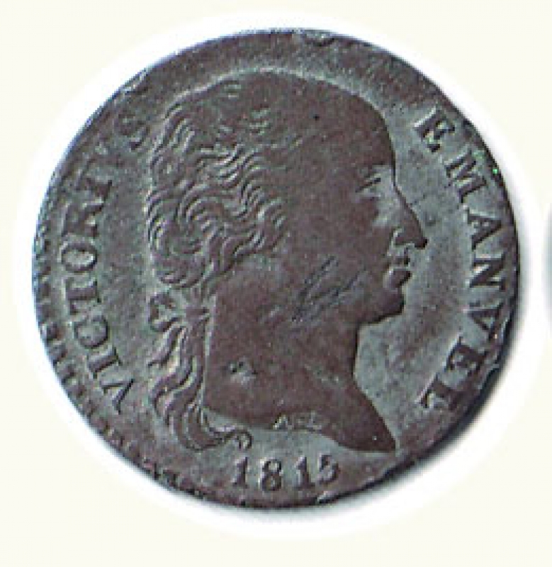 obverse: SAVOIA - Vittorio Emanuele I - 2,6 Soldi 1815