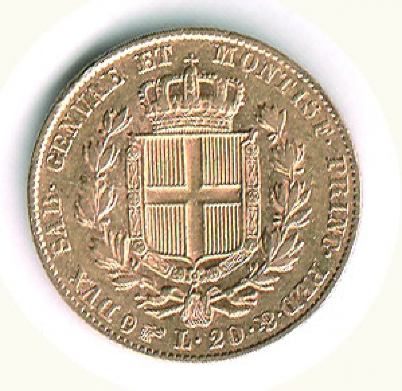 reverse: CARLO ALBERTO - 20 Lire 1833 To.