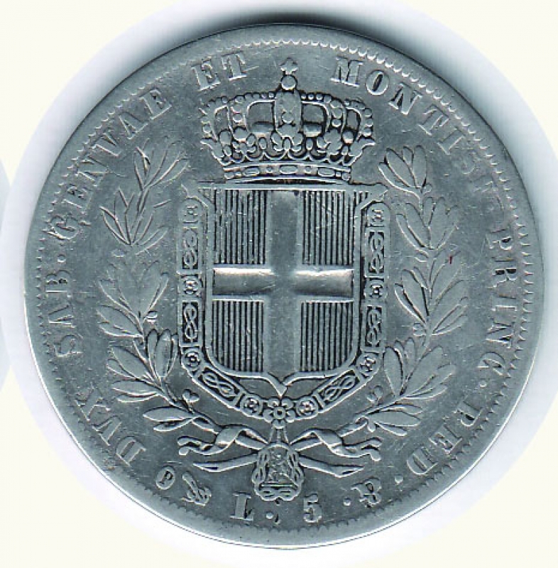 reverse: Carlo Alberto - 5 Lire 1937