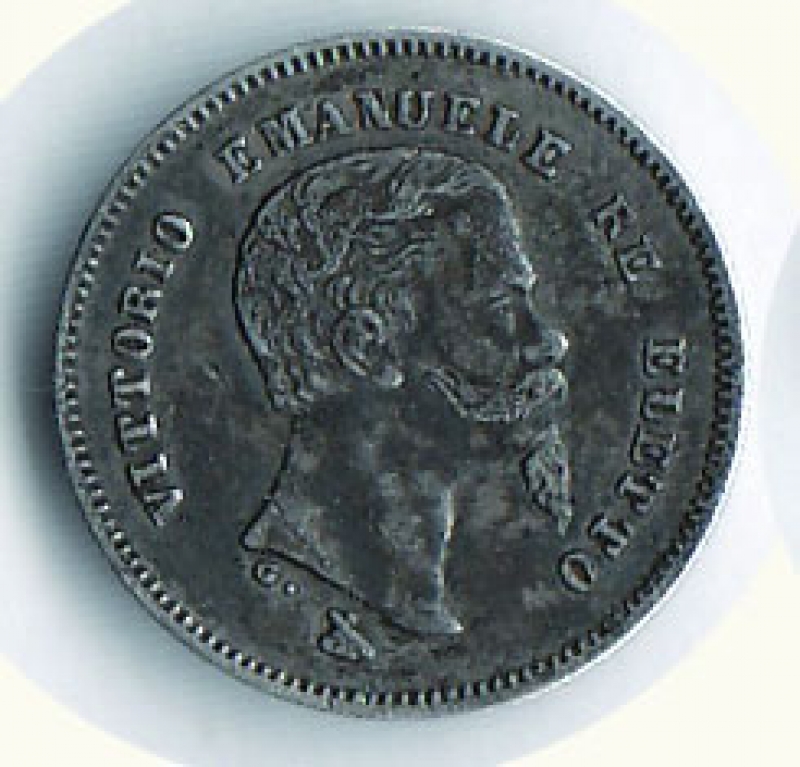 obverse: VITTORIO EMANUELE II - Re Eletto - 50 Cent. 1860 Firenze