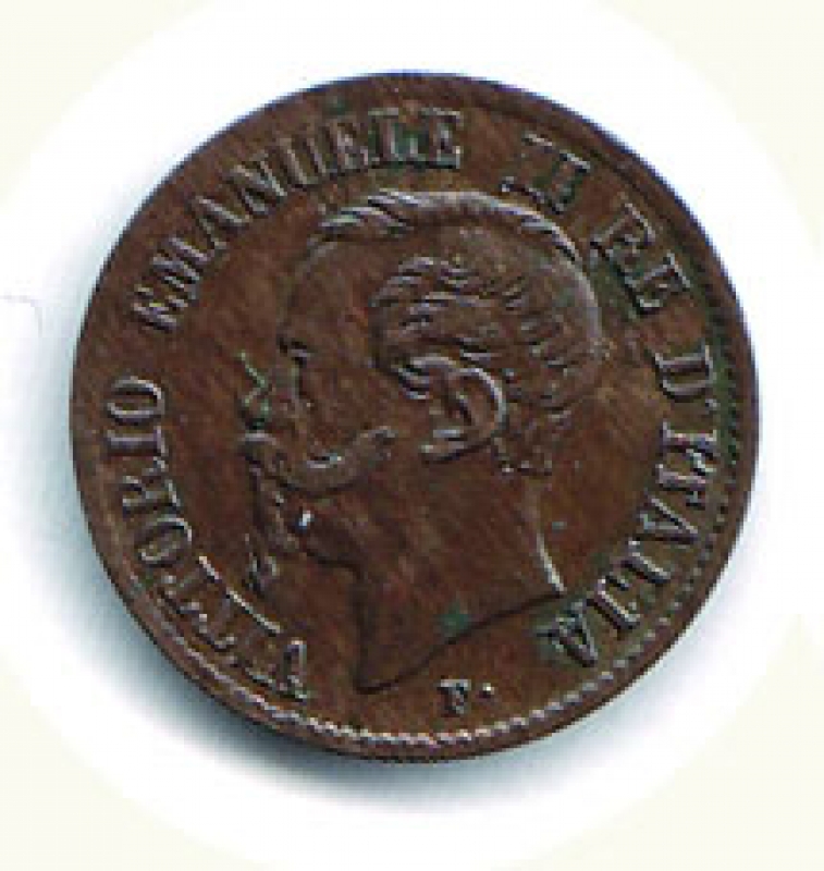 obverse: VITTORIO EMANUELE II - 1 Cent. 1861 Na.