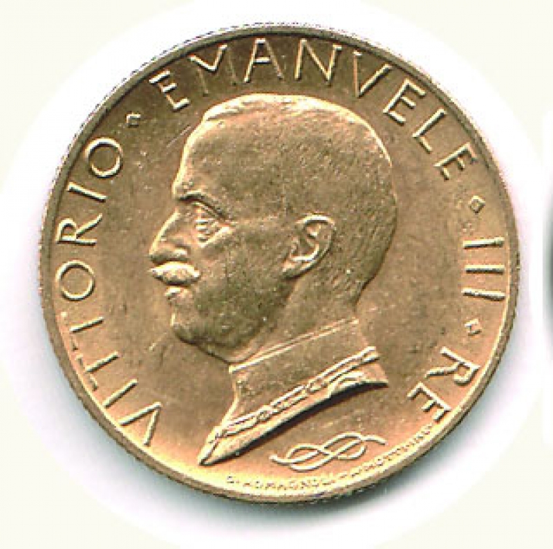obverse: VITTORIO EMANUELE III -  100 Lire 1931 IX.
