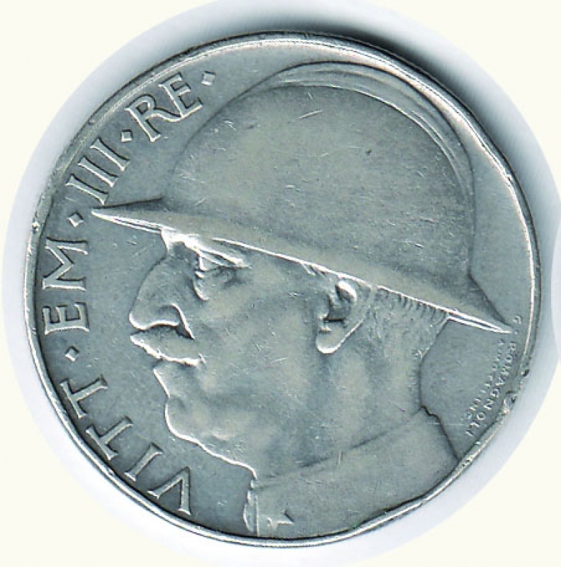obverse: Vittorio Emanuele III - 20 Lire 1928