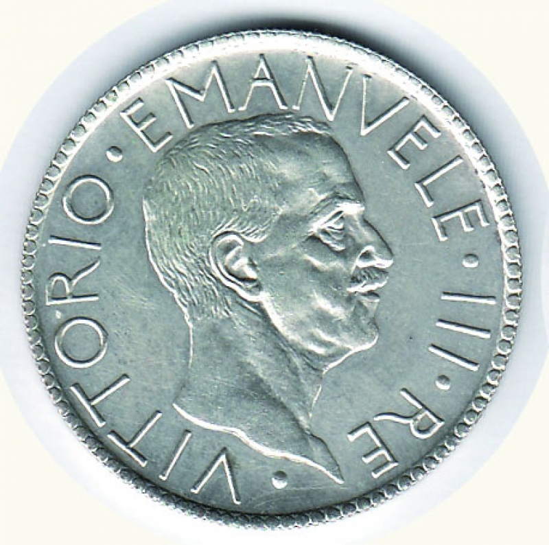 obverse: Vittorio Emanuele III - 20 Lire 1927