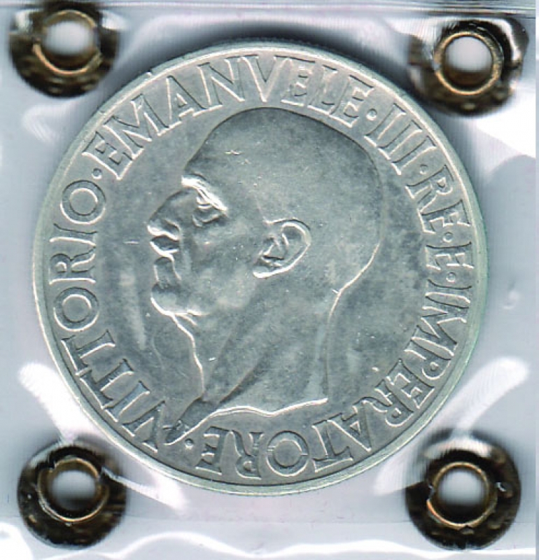 obverse: Vittorio Emanuele III - 20 Lire 1936