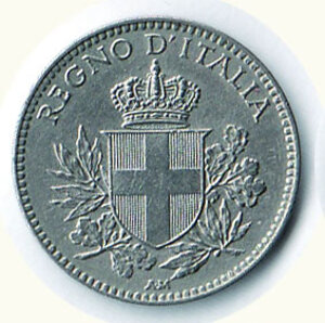obverse: VITTORIO EMANUELE III -  20 Cent. 1918 - Rigato.