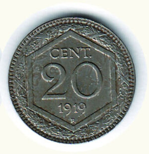 reverse: VITTORIO EMANUELE III - 20 centesimi 1919