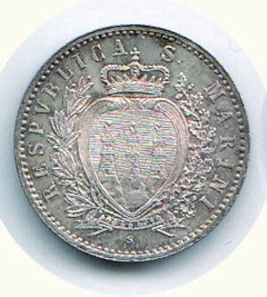 obverse: SAN MARINO - Vecchia monetazione - 50 Cent. 1898