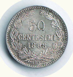 reverse: SAN MARINO - Vecchia monetazione - 50 Cent. 1898