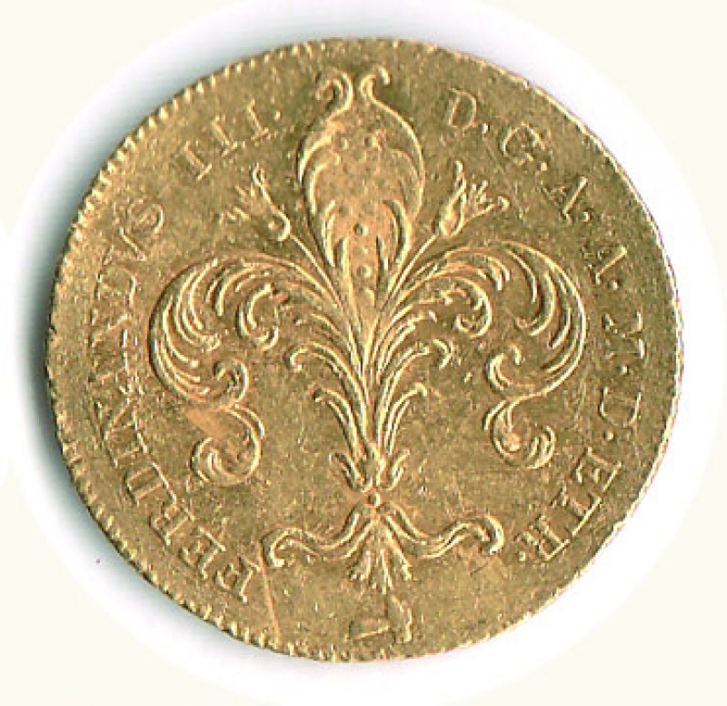 reverse: FIRENZE - Ferdinando III (1790-1824) - Ruspone da 3 Zecchini 1816