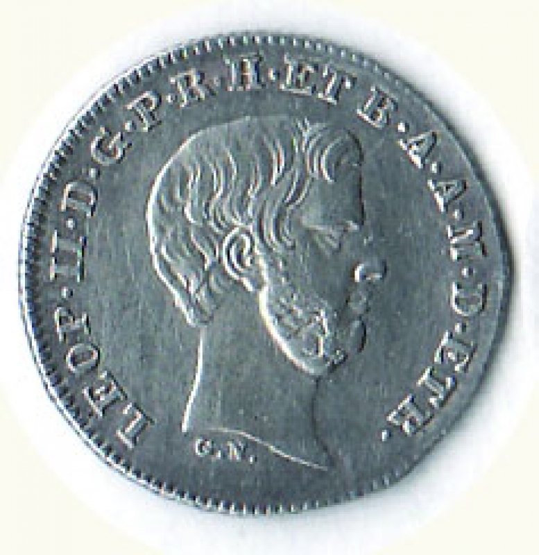 obverse: FIRENZE - Leopoldo II - ½ Paolo 1857 - MIR 459/3.