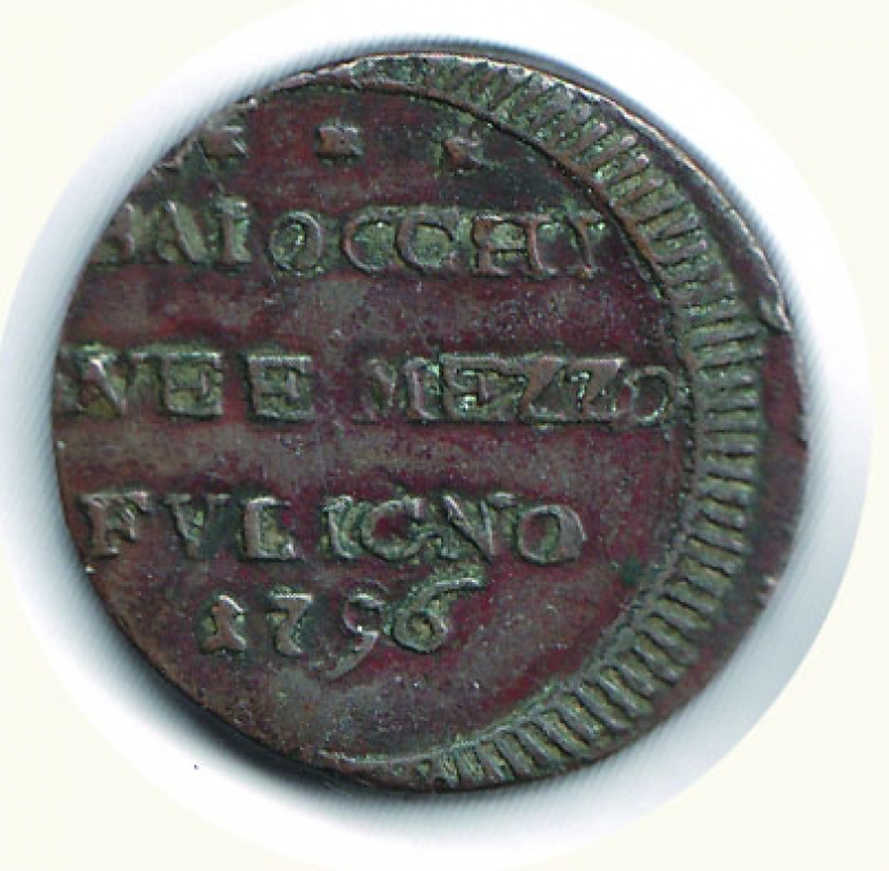 reverse: FOLIGNO Pio VI - 2 1/2 Baiocchi 1796